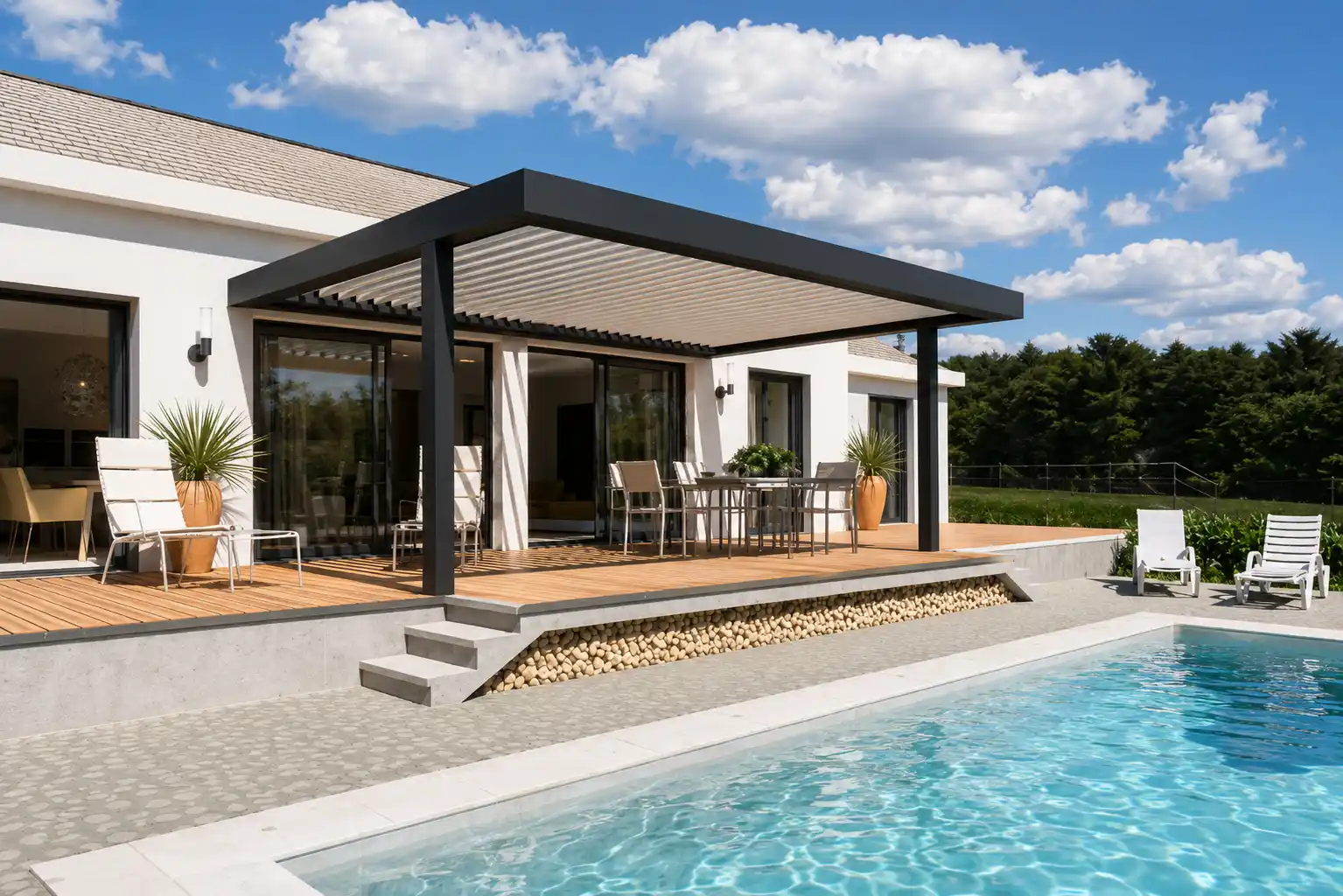 Pergola - Les Sables-d'Olonne, perspective 3D extérieure