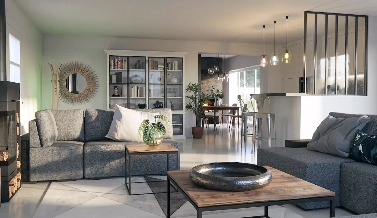 Maison contemporaine, image de démonstration