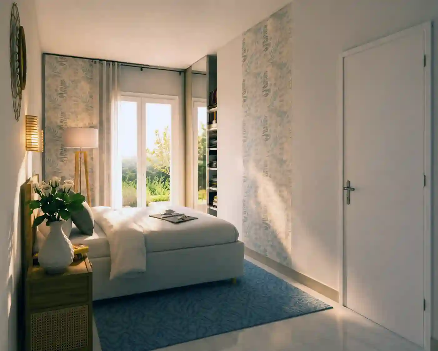 Chambre parentale, architecture intérieure 3D
