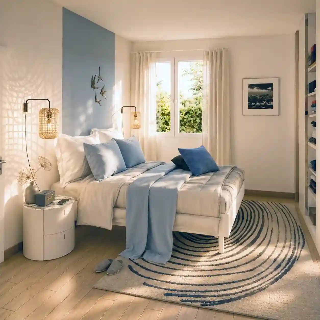 Chambre - projet architectural 3D, architecture intérieure 3D