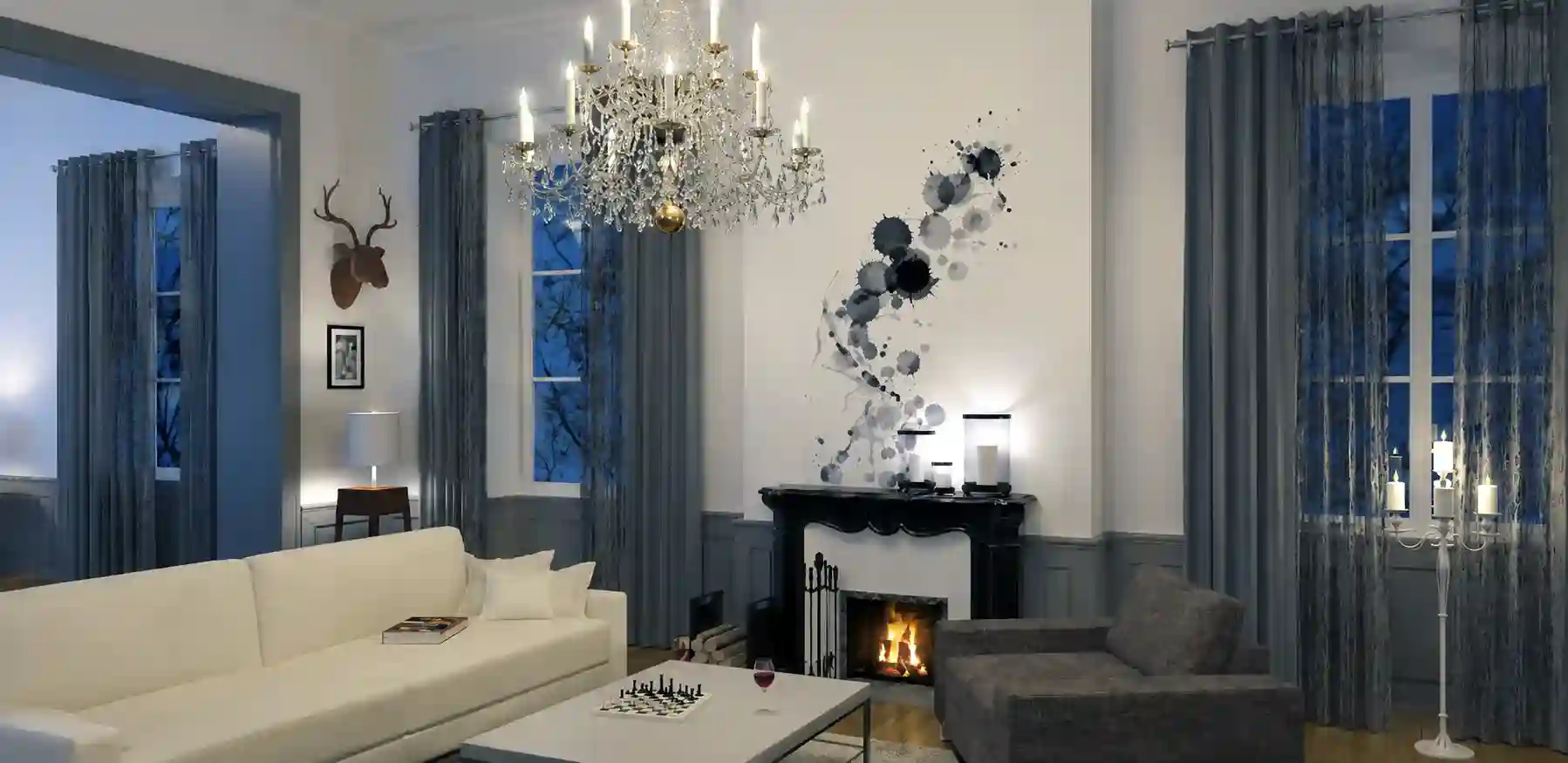 Réhabilitation appartement - Cholet, architecture intérieure 3D