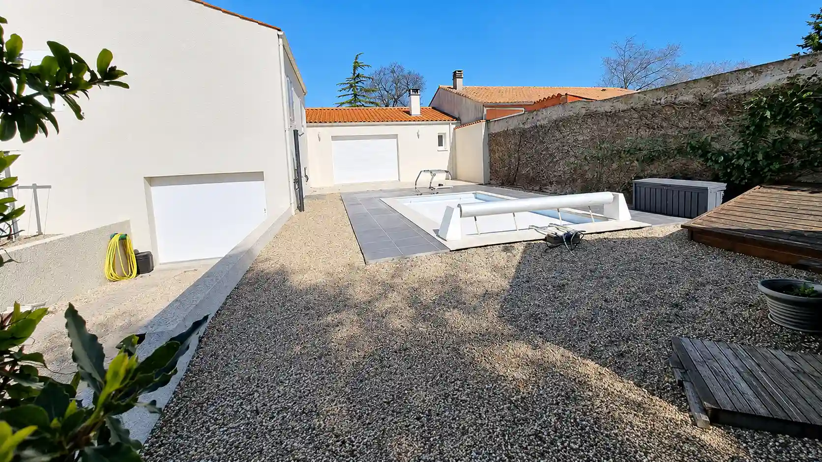 Jardin avec piscine aux Sables-d’Olonne - état existant