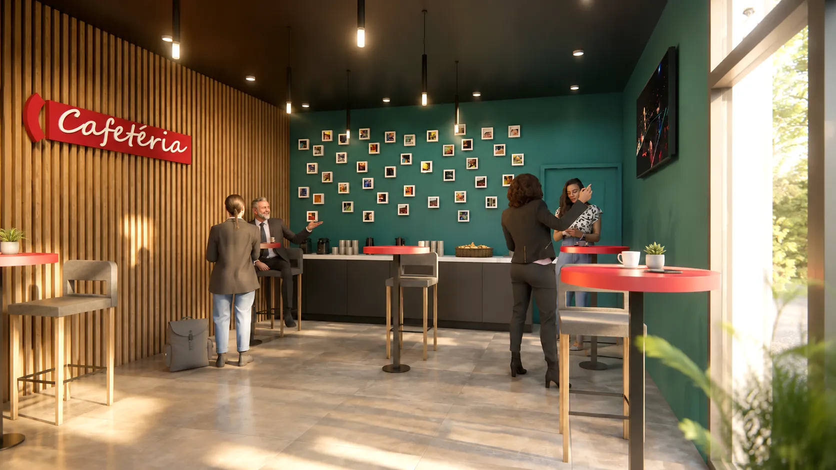 Cafétéria d’entreprise - variante verte