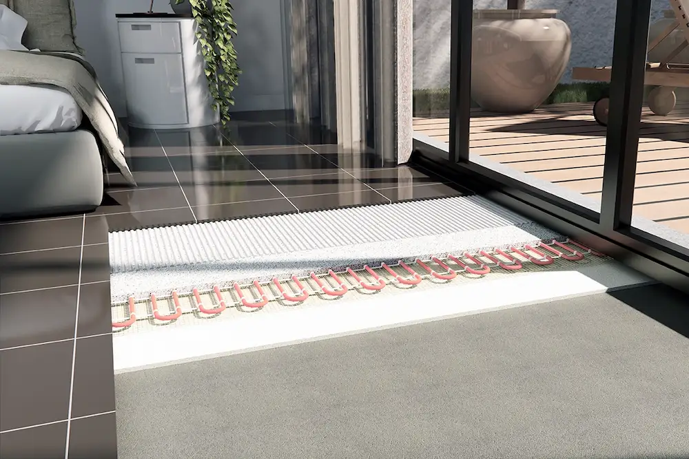 Modélisation et rendu 3D technique pour plancher chauffant